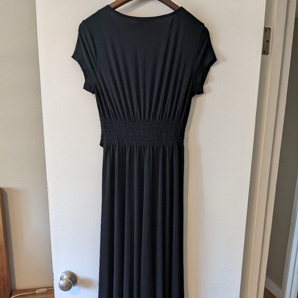 Koh Koh Black Maxi Dress Formal Maternity Friendly - Picture 6 of 6